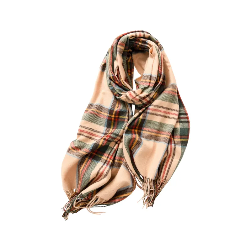Anna-Kaci Women's Plaid Fringe Scarf with Soft Woven Fabric Classic Check Pattern and Cozy Wrap Design sold by Anna-Kaci