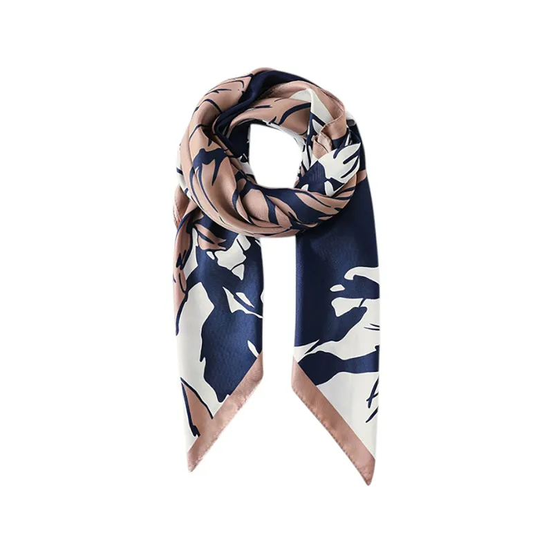 Anna-Kaci Women's Floral Print Square Scarf with Soft Silky Fabric Lightweight Accessory for Layering and Styling sold by Anna-Kaci