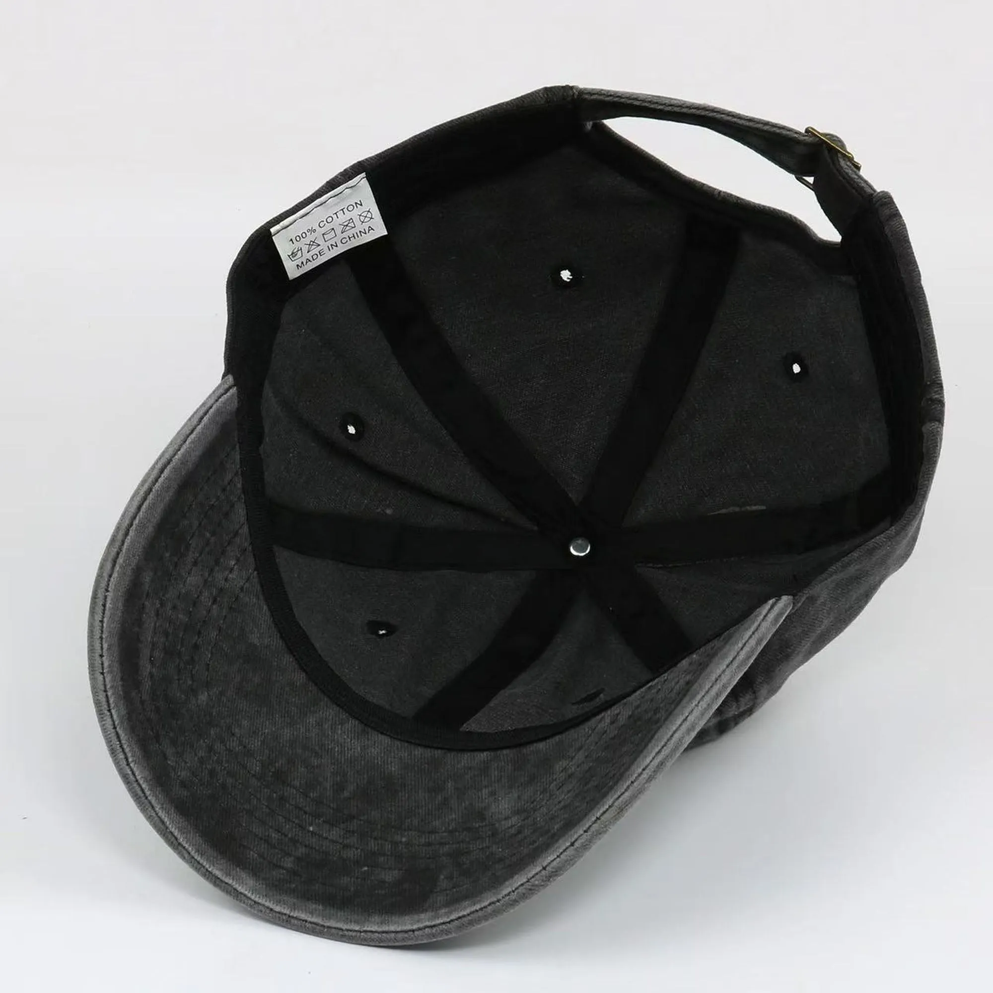 Anna-Kaci Women's Vintage Washed Baseball Cap with Shark Embroidery sold by Anna-Kaci product image thumbnail 2