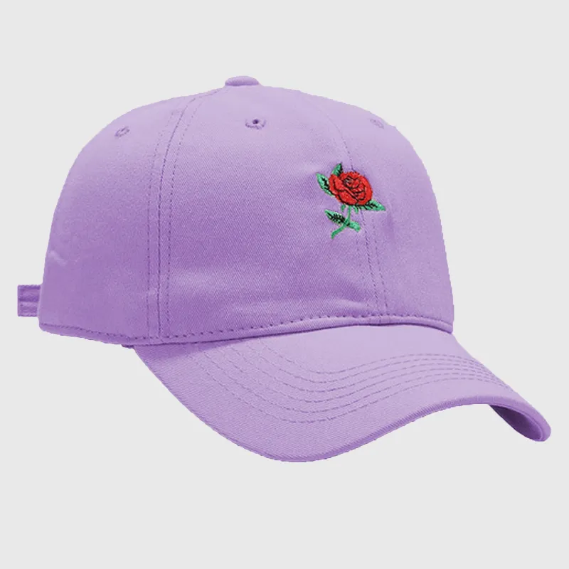 Anna-Kaci Women's Baseball Cap with Rose Embroidery sold by Anna-Kaci