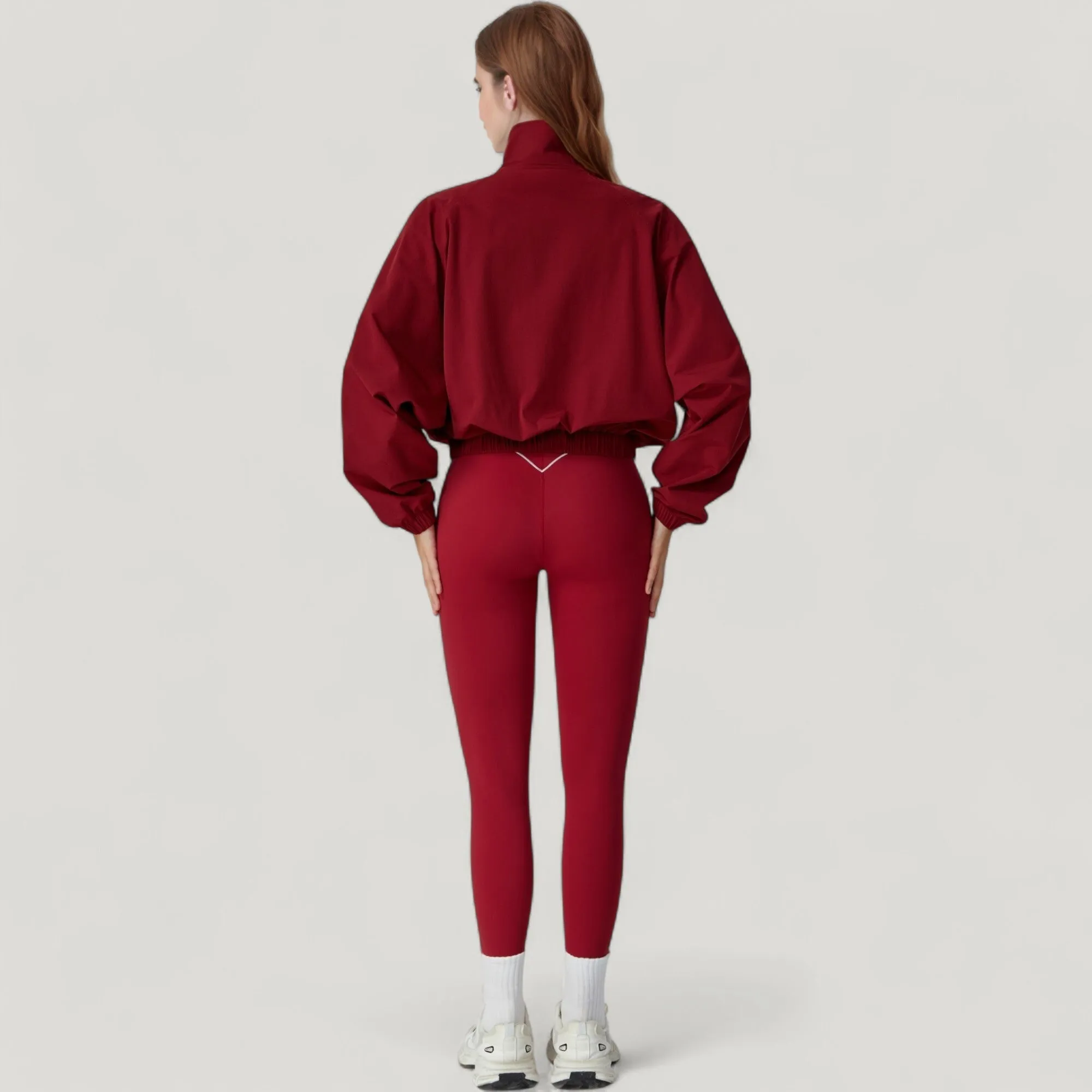 Anna-Kaci Active Women's Zip-Up Activewear Jacket with High Collar Long Sleeves and Relaxed Elastic Hem sold by Anna-Kaci product image thumbnail 4
