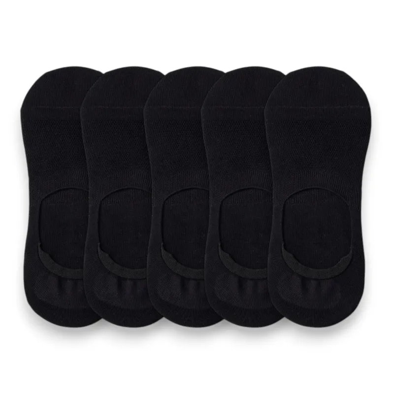 Anna-Kaci Men's 5 Pairs Low Cut Mesh Socks with Non-Slip Heel and Soft Stretch Fit sold by Anna-Kaci