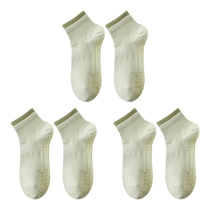 Anna-Kaci 3-Pack Women's Mid-Ankle Sports Socks with Silicone Non-Slip Grip and Breathable Comfort sold by Anna-Kaci