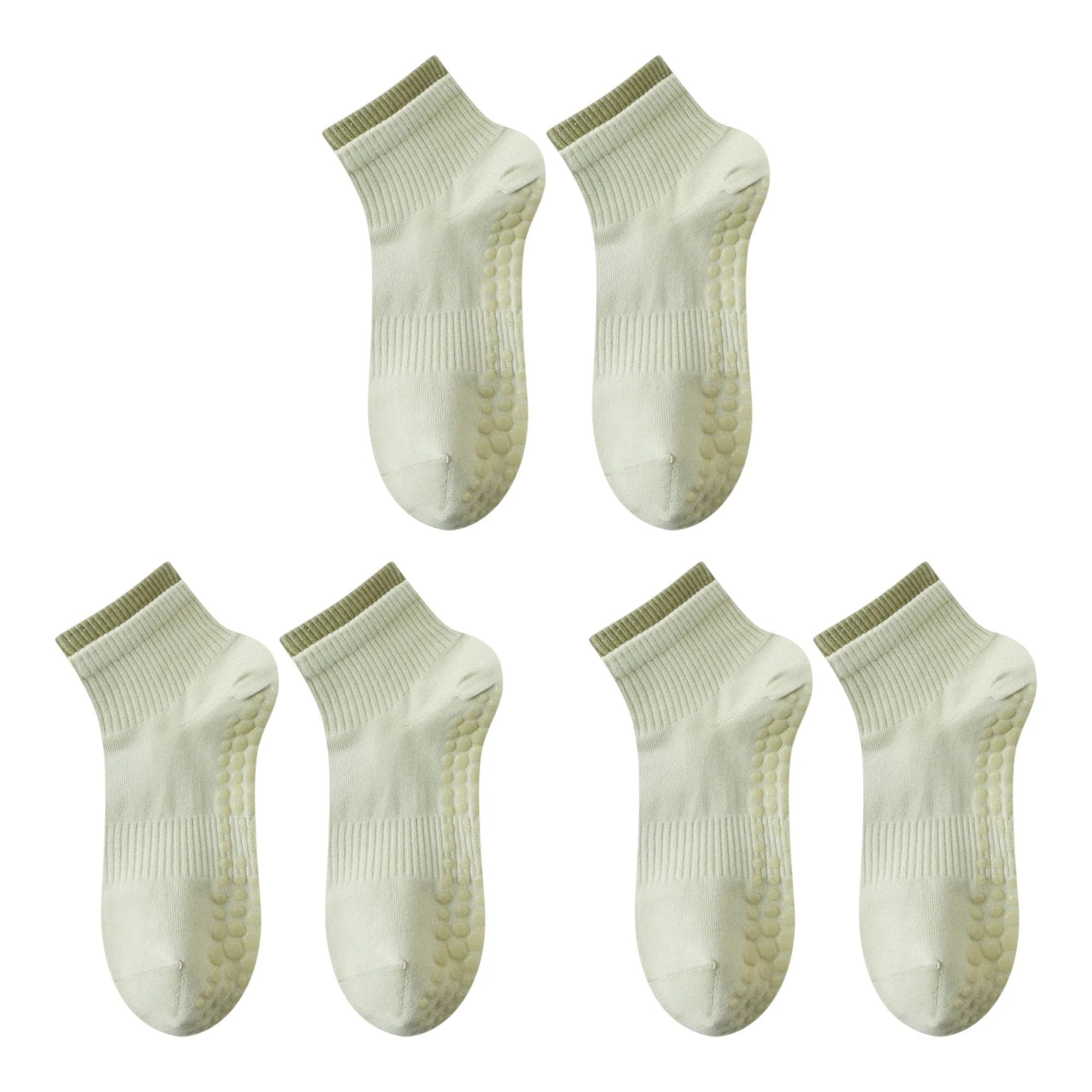 Anna-Kaci 3-Pack Women's Mid-Ankle Sports Socks with Silicone Non-Slip Grip and Breathable Comfort sold by Anna-Kaci