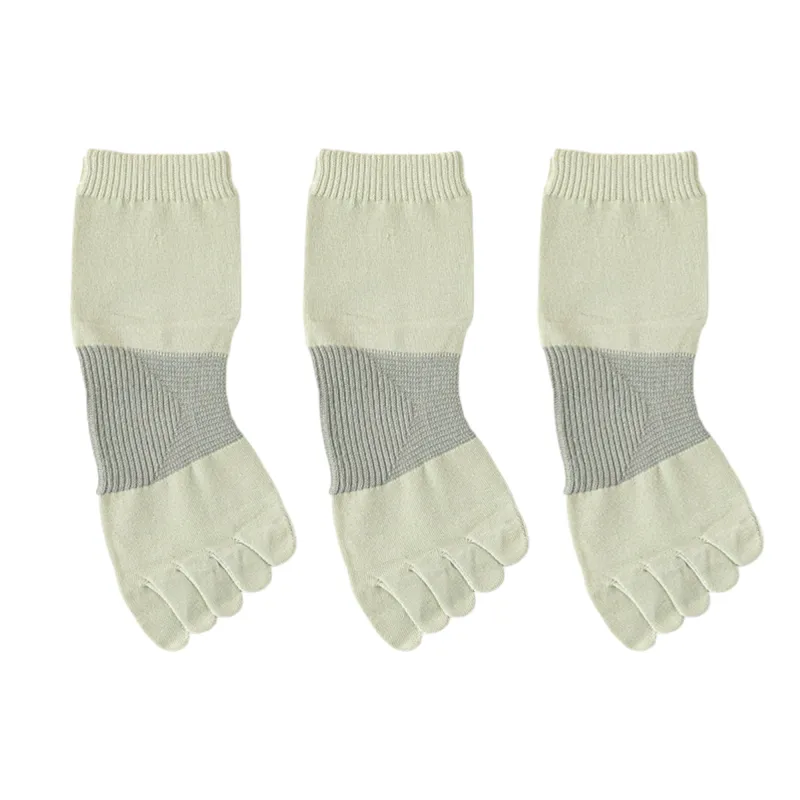 Anna-Kaci 3-Pack Women's Pure Cotton Five-Toe Socks with Antibacterial Breathable Design sold by Anna-Kaci