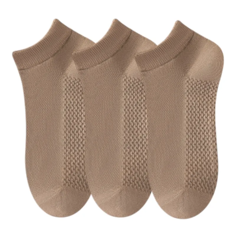Anna-Kaci 3-Pack Men¡¯s Low Cut Cotton Ankle Socks with Breathable Mesh Knit and Odor-Resistant Antibacterial Design sold by Anna-Kaci