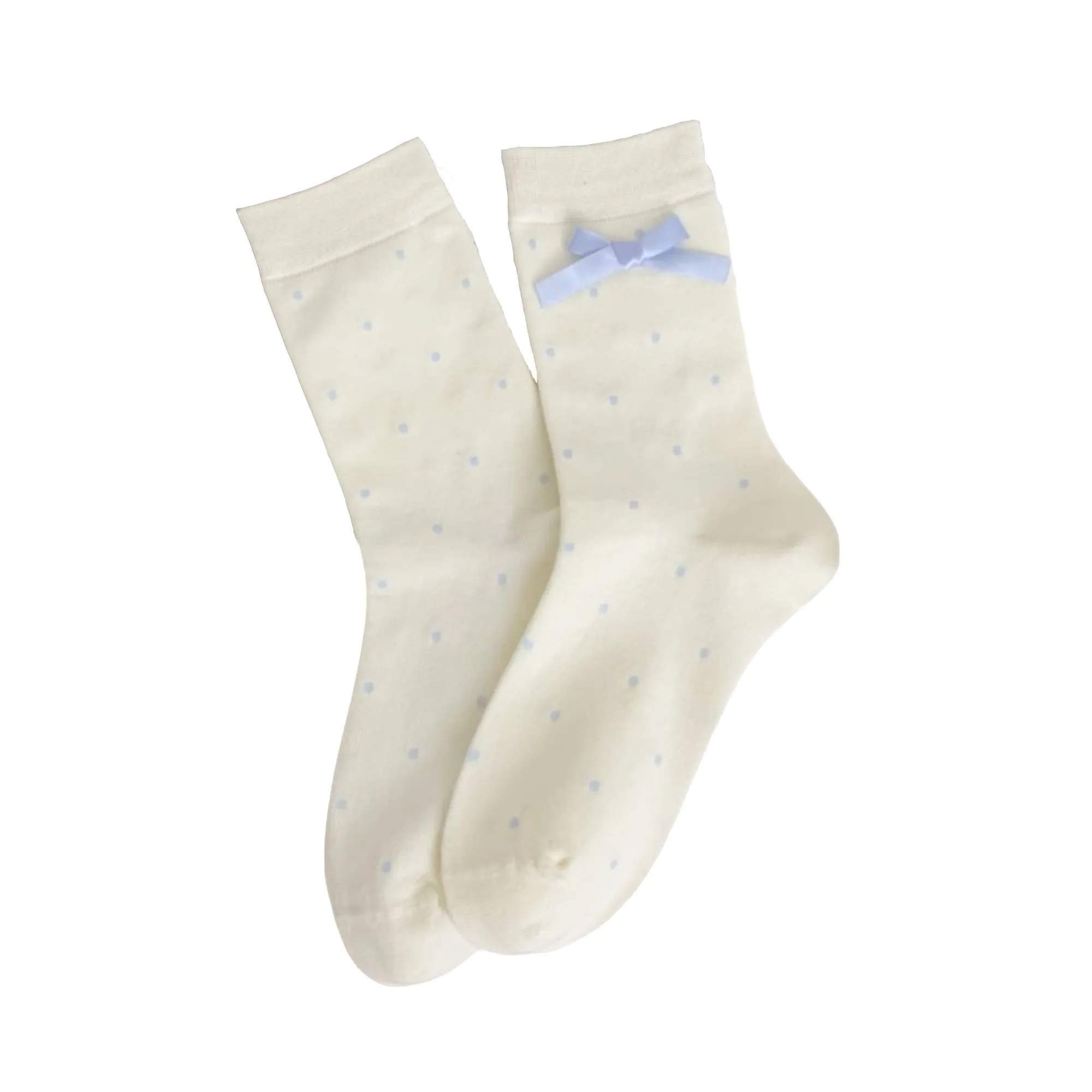 Anna-Kaci 3-Pack Women's Cotton Crew Socks with Embroidered Bows and Cute Style sold by Anna-Kaci product image thumbnail 5
