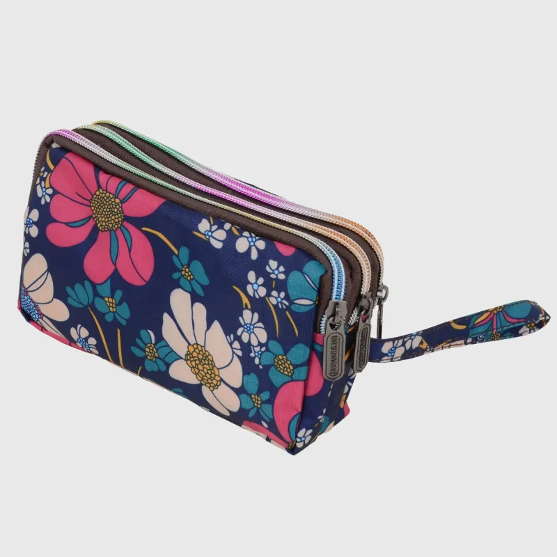 Anna-Kaci Women¡¯s Floral Print Multi-Zip Nylon Wristlet Handbag sold by Anna-Kaci