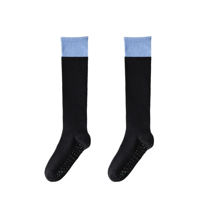 Anna-Kaci 2-Pair Knee High Grip Bottom Socks with Ribbed Knit Design and Cushioned Comfort for Yoga, Pilates, and Dance sold by Anna-Kaci