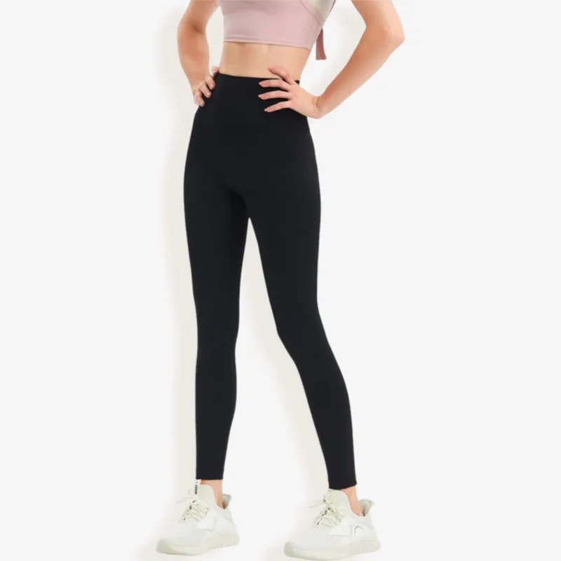 High Waist Seamless Full-Length Leggings with Stretchy Comfort Fit sold by Anna-Kaci