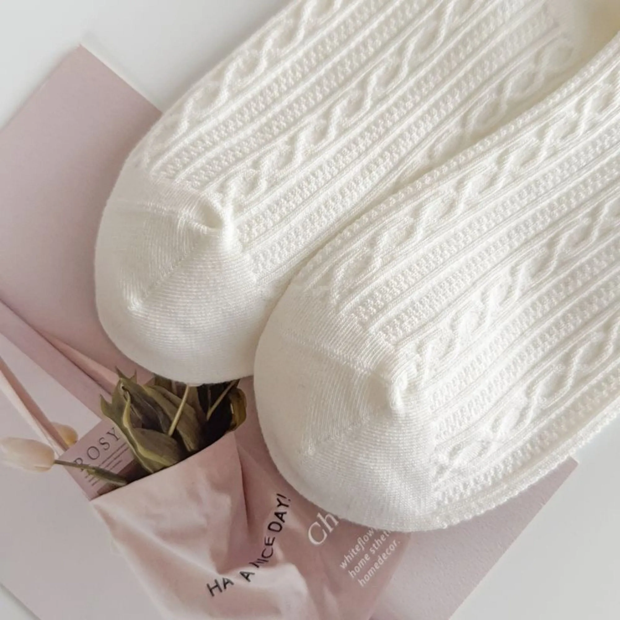 Anna-Kaci Women's 3 Pairs Quarter Socks Heart Accent Knit Stretchy Comfortable Fit Everyday Casual Wear sold by Anna-Kaci product image thumbnail 3