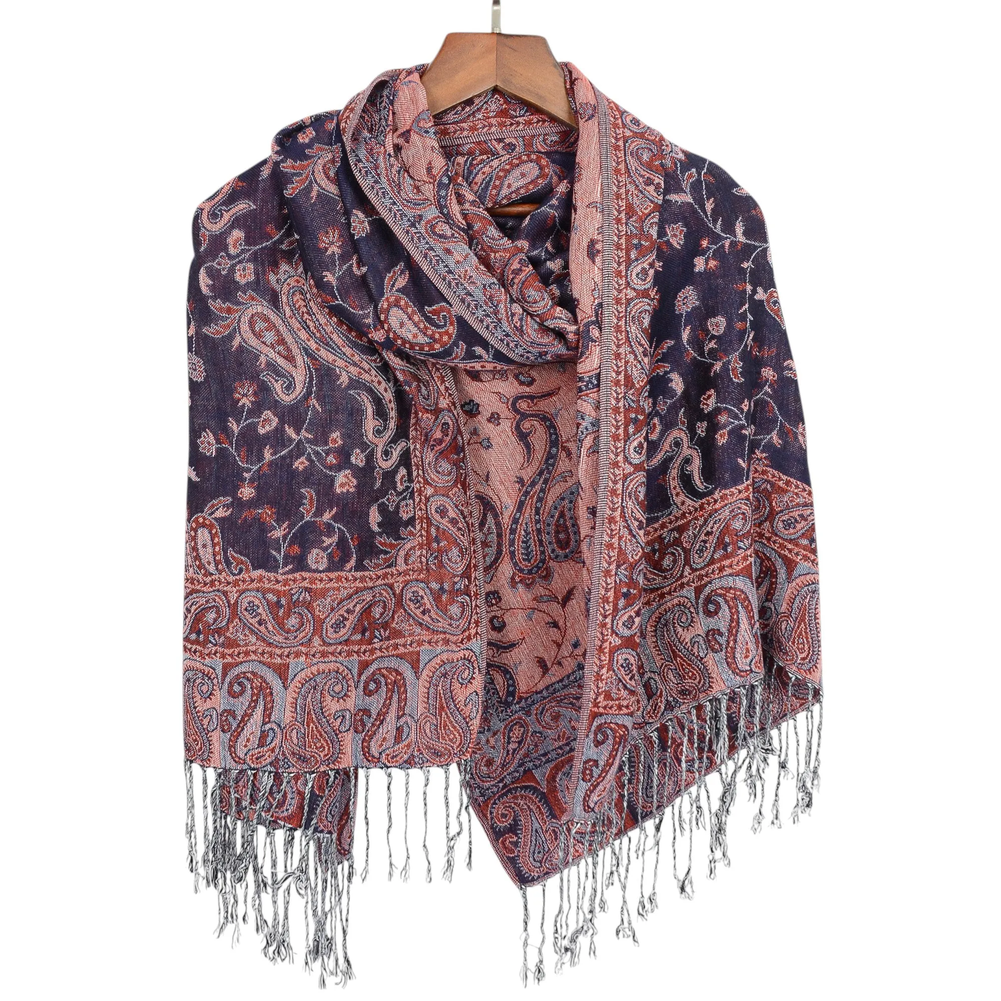 Anna-Kaci Autumn Winter Vintage Faux Cashmere Tassel Shawl Wrap with Soft Breathable Weave - 71IN¡Á27IN sold by Anna-Kaci