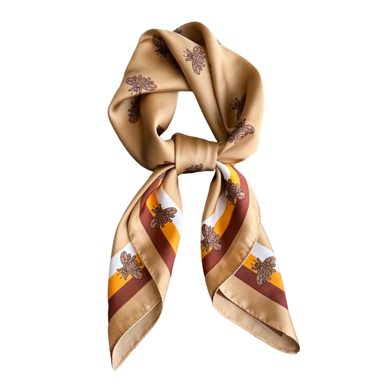 Anna-Kaci Women's Satin Square Scarf with Elegant Print Design for Neck and Hair Accessories - 27.5IN¡Á27.5IN sold by Anna-Kaci