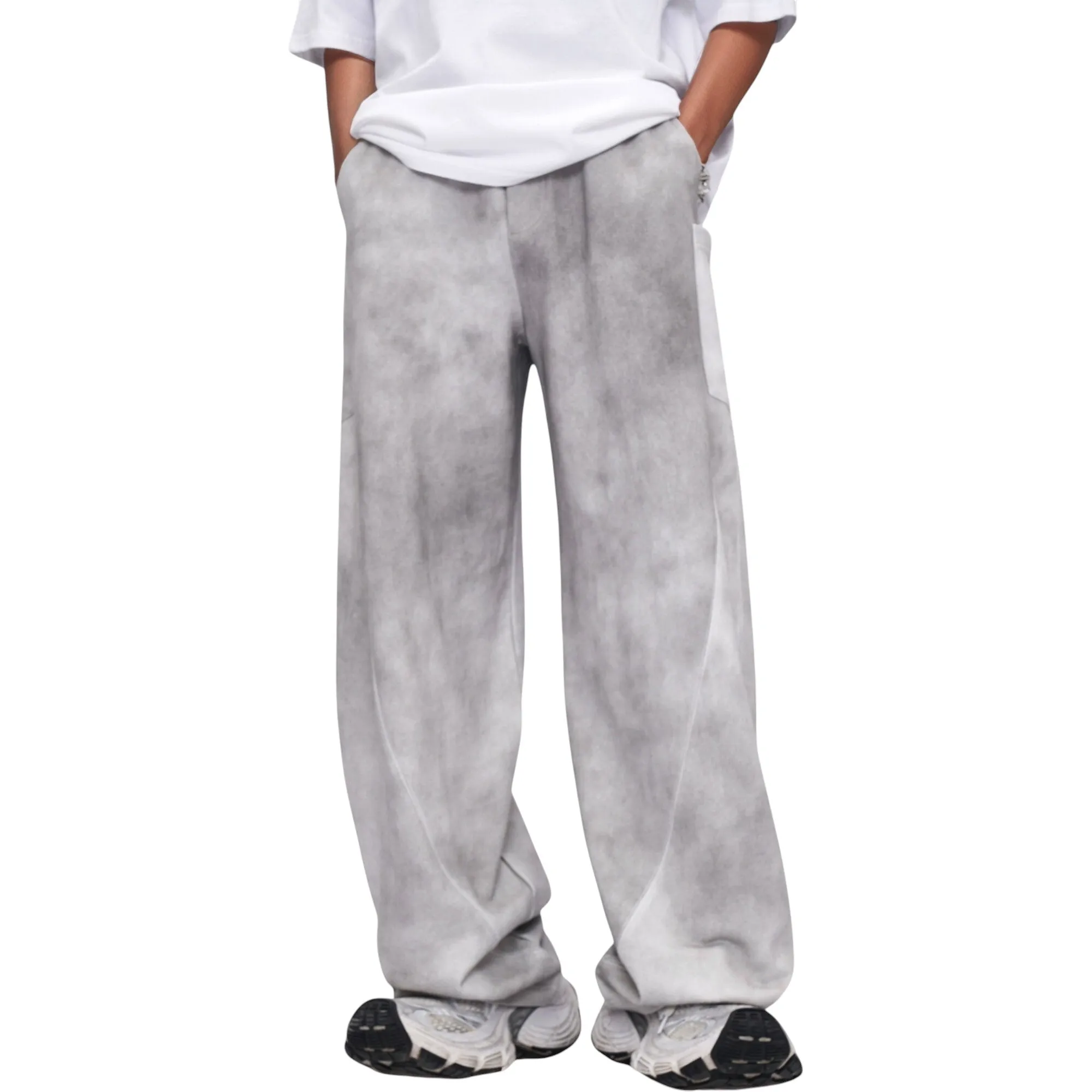 Anna-Kaci Active Men's Wide Leg Drawstring Pants with Relaxed Fit and Side Pockets sold by Anna-Kaci