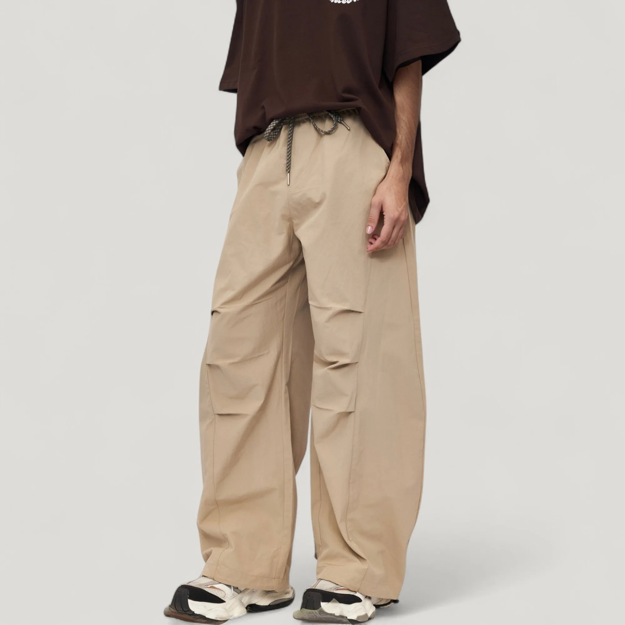 Anna-Kaci Active Men's Wide Leg Relaxed Fit Drawstring Waist Casual Sweatpants sold by Anna-Kaci product image thumbnail 2