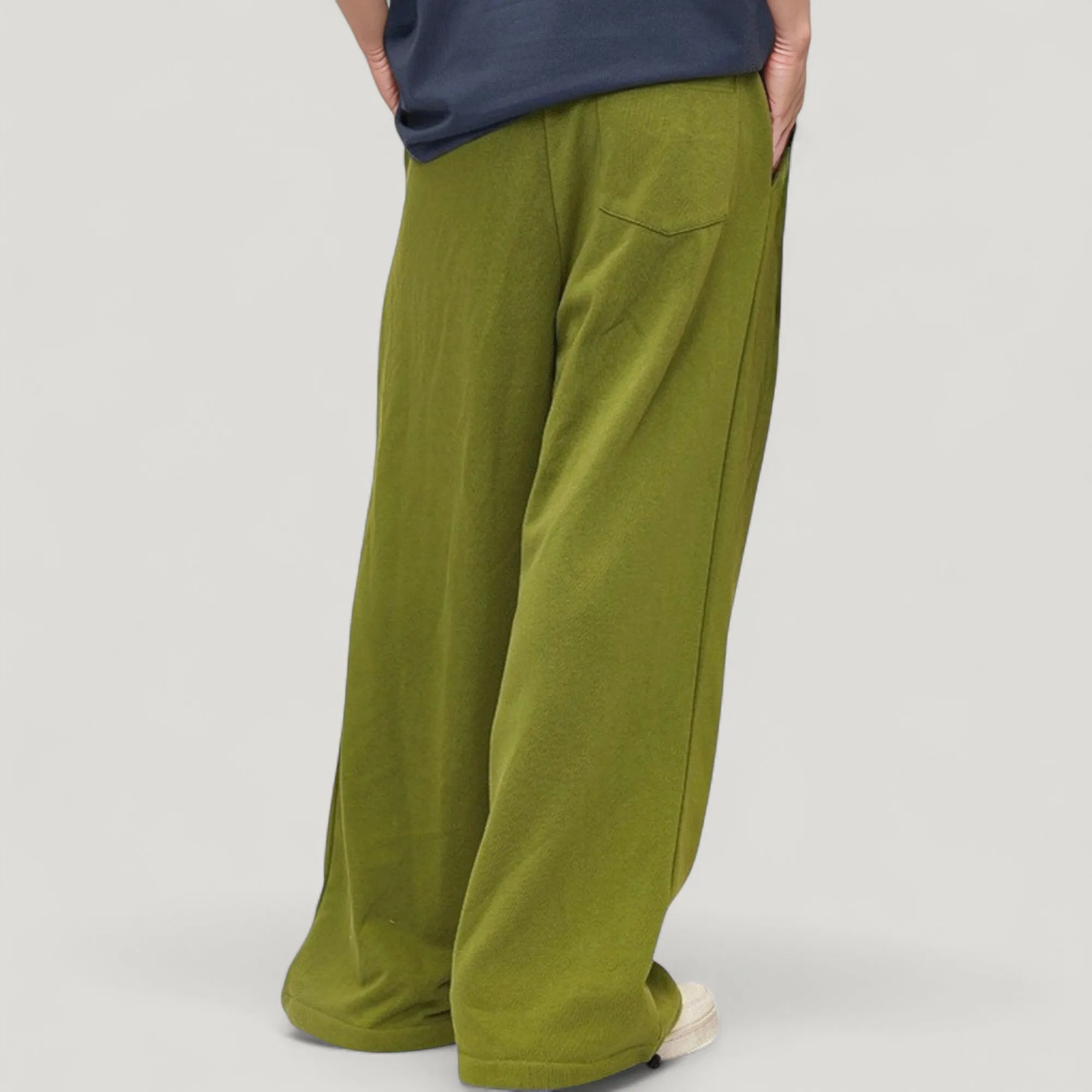 Anna-Kaci Active Men's Drawstring Waist Relaxed Fit Wide Leg Casual Sweatpants sold by Anna-Kaci product image thumbnail 4