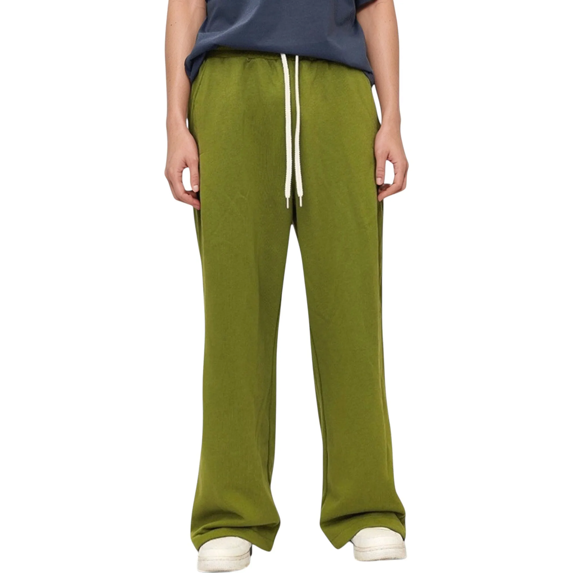 Anna-Kaci Active Men's Drawstring Waist Relaxed Fit Wide Leg Casual Sweatpants sold by Anna-Kaci