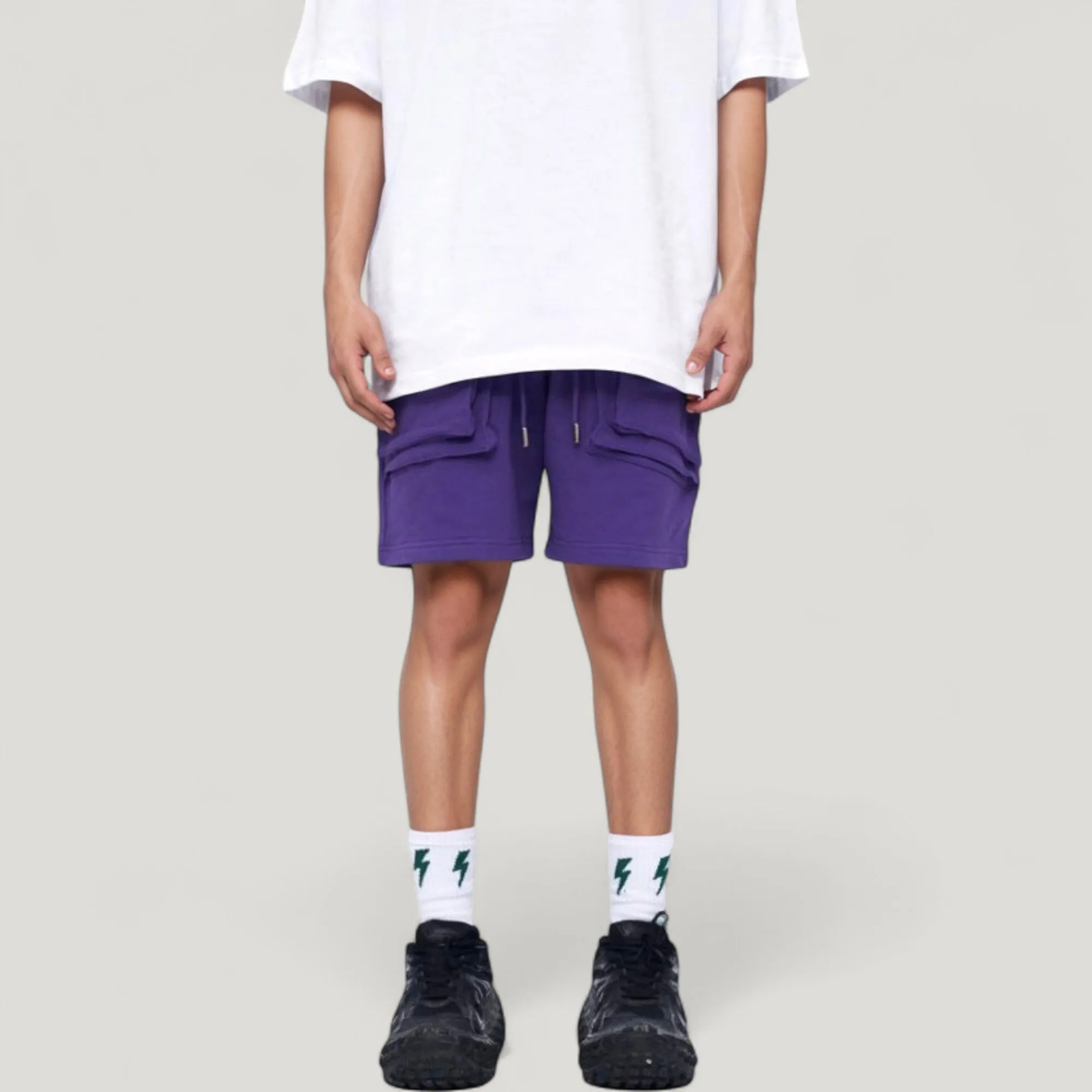 Anna-Kaci Active Men's Multi-Pocket Drawstring Waist Relaxed Fit Casual Cargo Shorts with Zipper Details sold by Anna-Kaci product image thumbnail 2