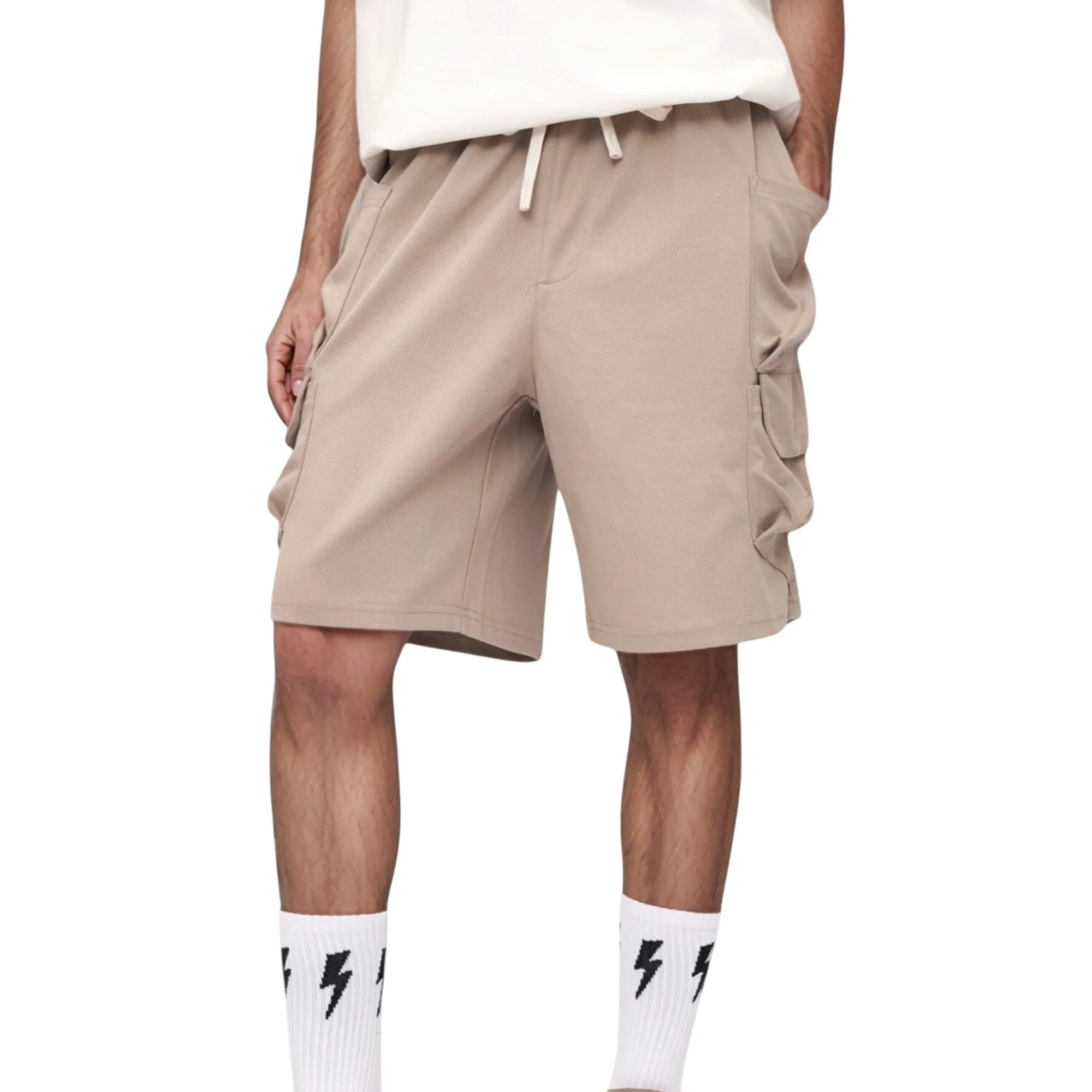 Anna-Kaci Active Men's Drawstring Waist Relaxed Fit Everyday Casual Shorts with Side Pockets sold by Anna-Kaci