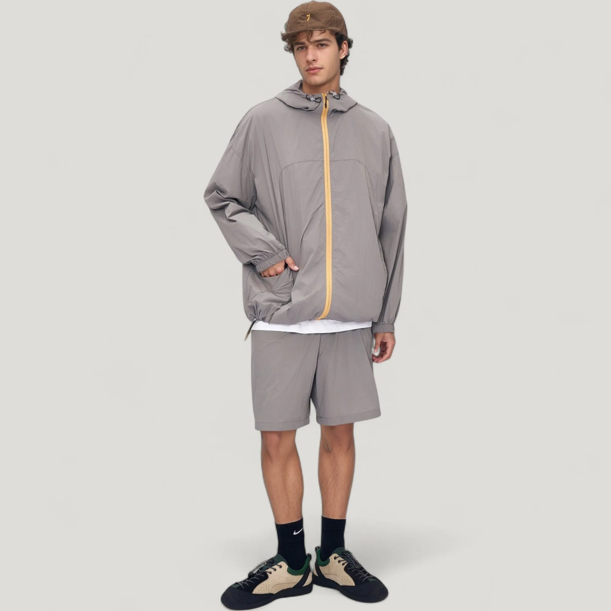 Anna-Kaci Active Men's Lightweight Full Zip Hooded Sun Protection Jacket with Adjustable Drawstring and Relaxed Fit sold by Anna-Kaci product image thumbnail 3