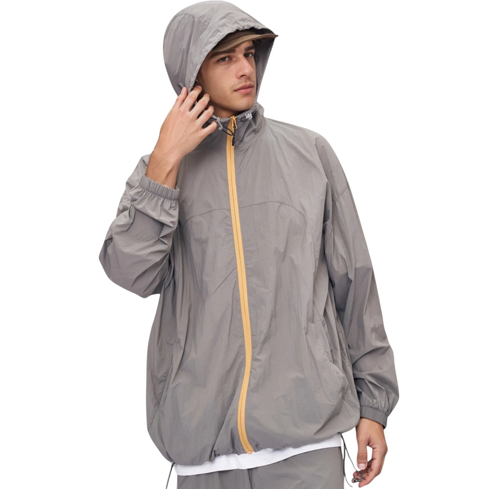 Anna-Kaci Active Men's Lightweight Full Zip Hooded Sun Protection Jacket with Adjustable Drawstring and Relaxed Fit sold by Anna-Kaci