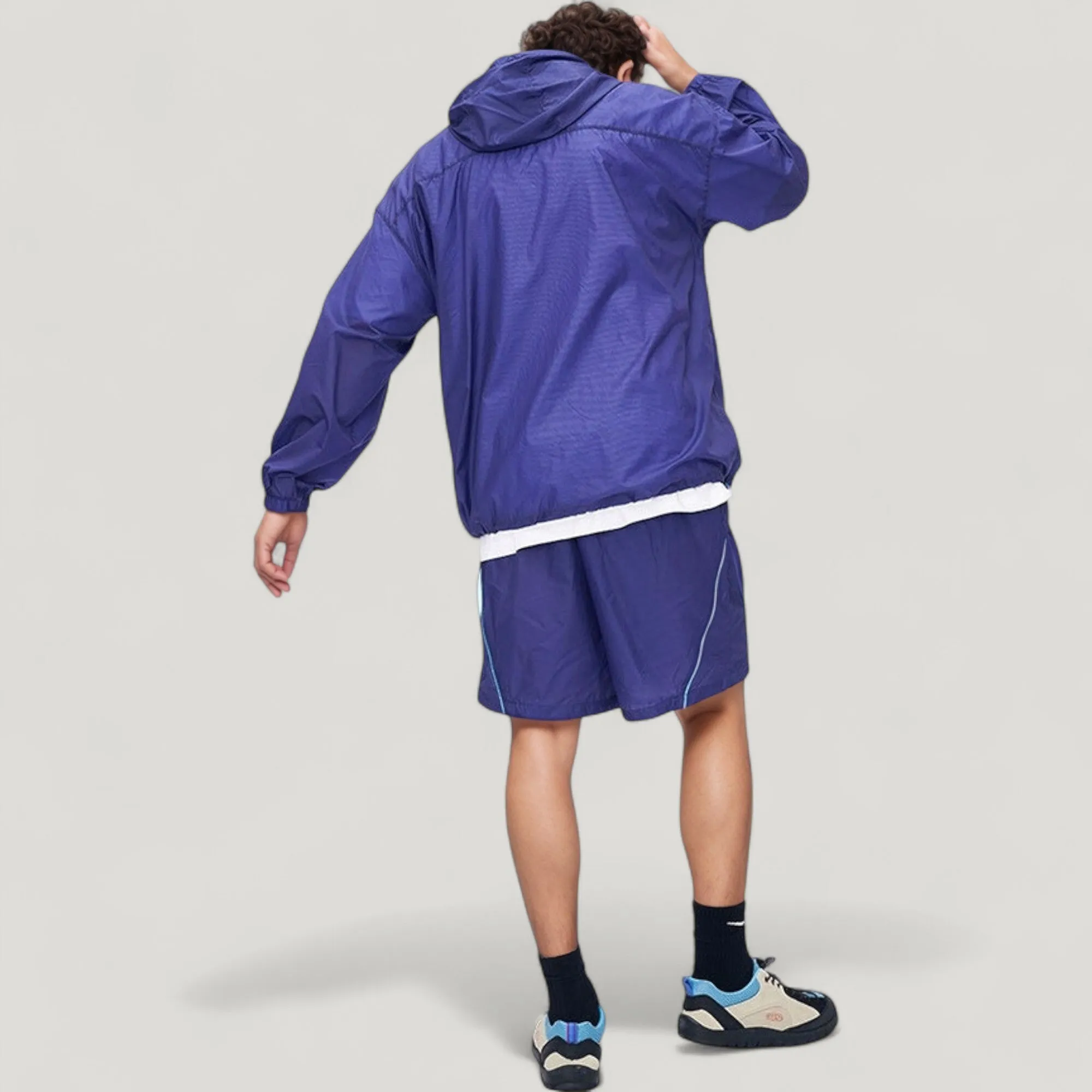 Anna-Kaci Active Men's Lightweight Full Zip Hooded Sun Protection Jacket with Contrast Trim and Relaxed Fit sold by Anna-Kaci product image thumbnail 4