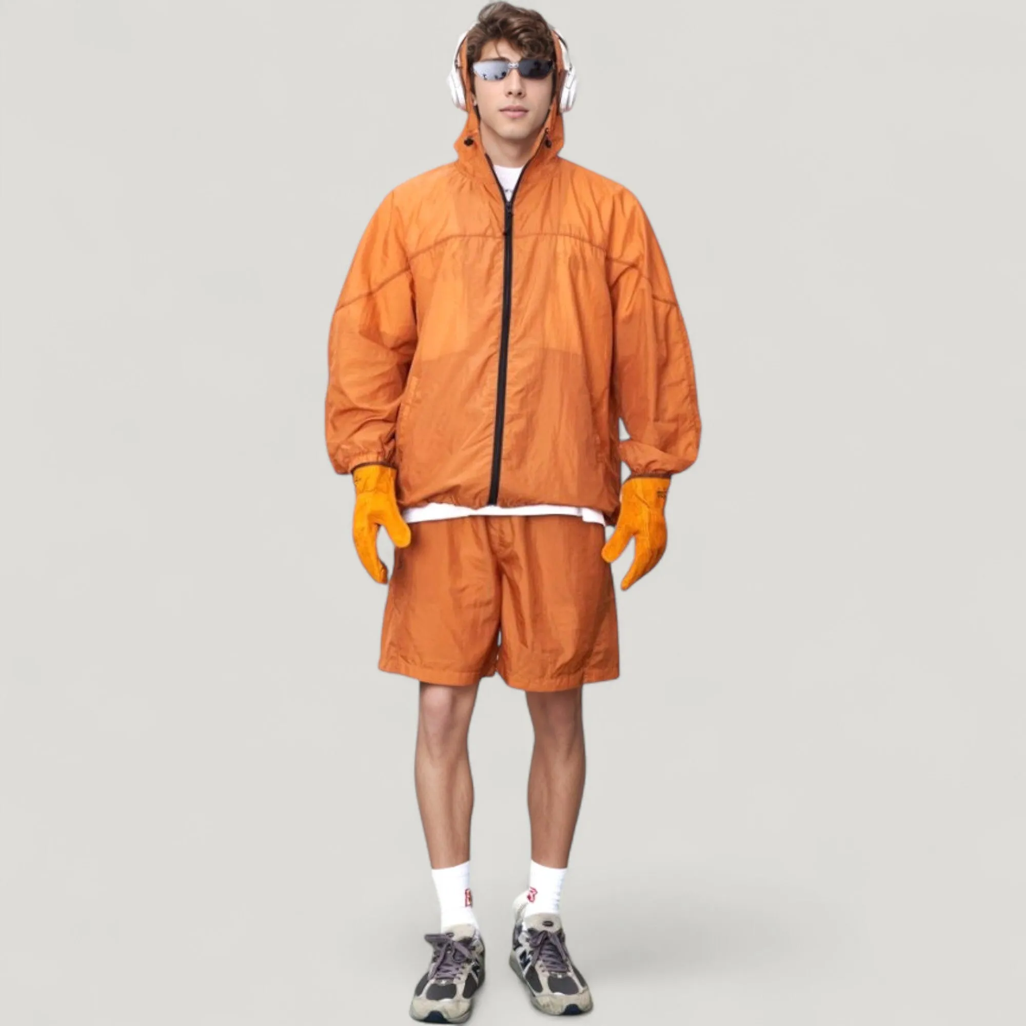 Anna-Kaci Active Men's Hooded Zip-Up Sun Protection Jacket with Lightweight Design and Relaxed Fit sold by Anna-Kaci product image thumbnail 2