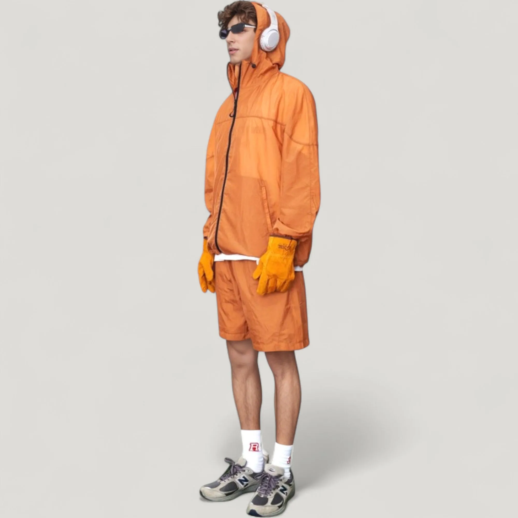 Anna-Kaci Active Men's Hooded Zip-Up Sun Protection Jacket with Lightweight Design and Relaxed Fit sold by Anna-Kaci product image thumbnail 3