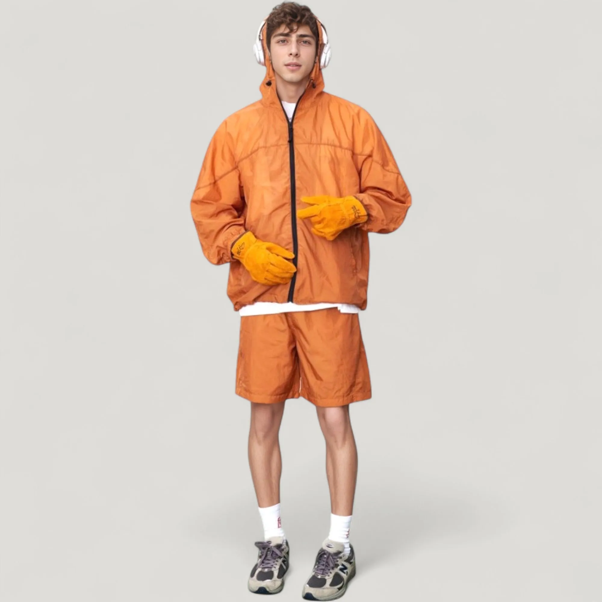 Anna-Kaci Active Men's Hooded Zip-Up Sun Protection Jacket with Lightweight Design and Relaxed Fit sold by Anna-Kaci product image thumbnail 4