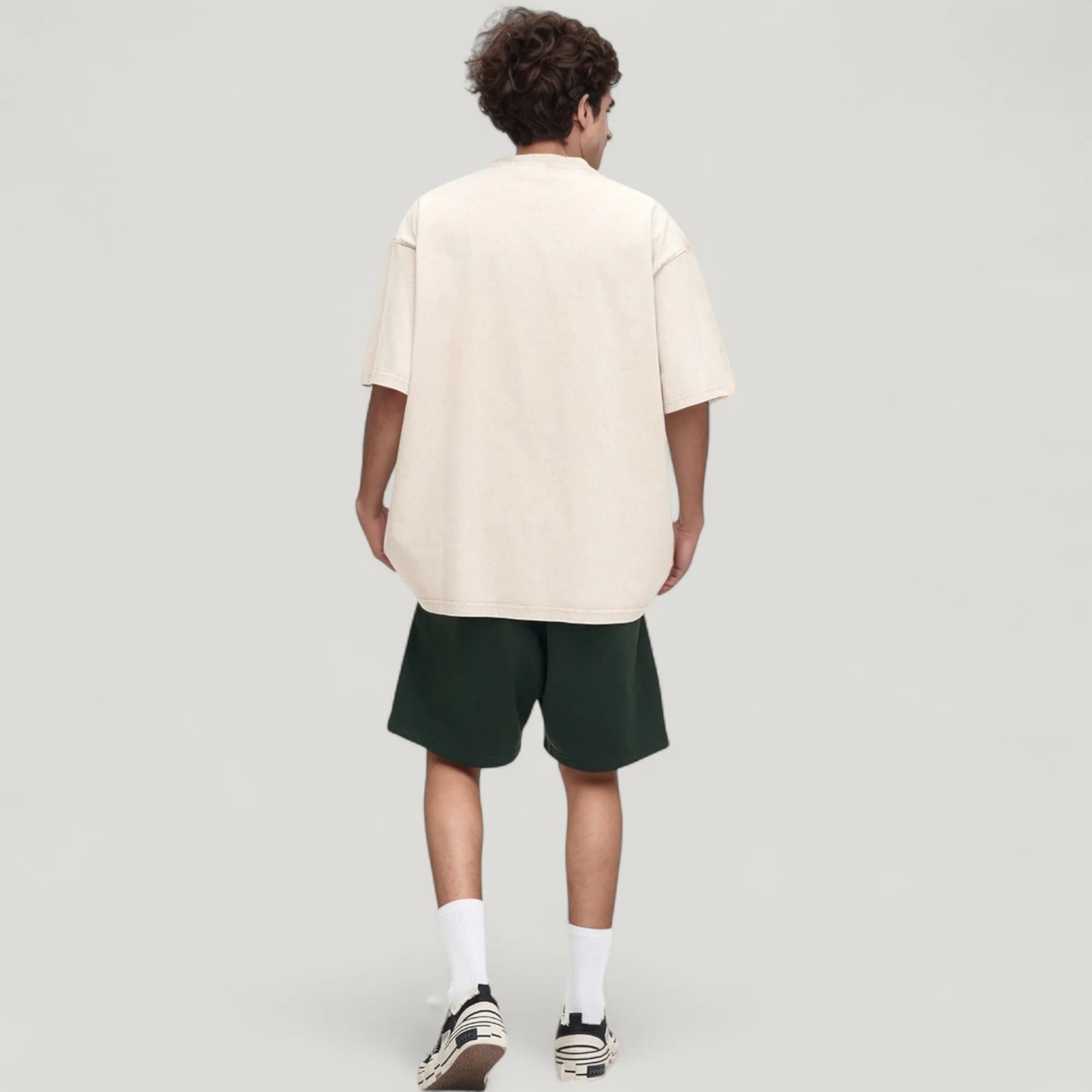 Anna-Kaci Active Men's Oversized Short Sleeve Crew Neck T-Shirt with Washed Vintage Look sold by Anna-Kaci product image thumbnail 5