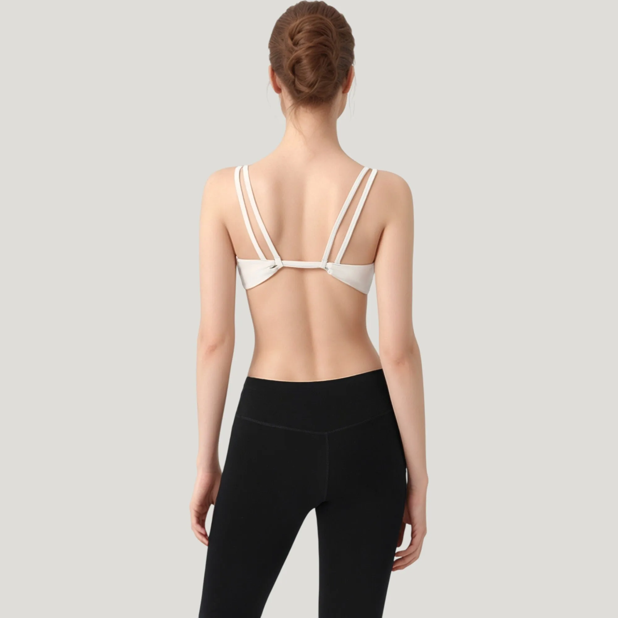 Anna-Kaci Active Women's Scoop Neck Sports Bra with Wide Straps and Seamless Design sold by Anna-Kaci product image thumbnail 5