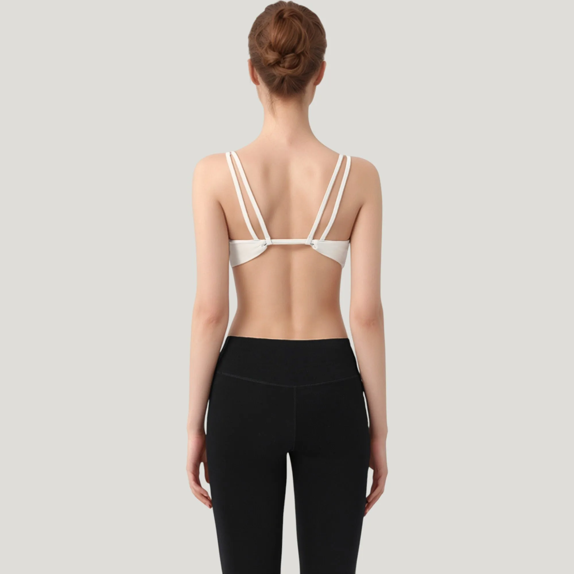 Anna-Kaci Active Women's Scoop Neck Sports Bra with Wide Straps and Seamless Design sold by Anna-Kaci product image thumbnail 4