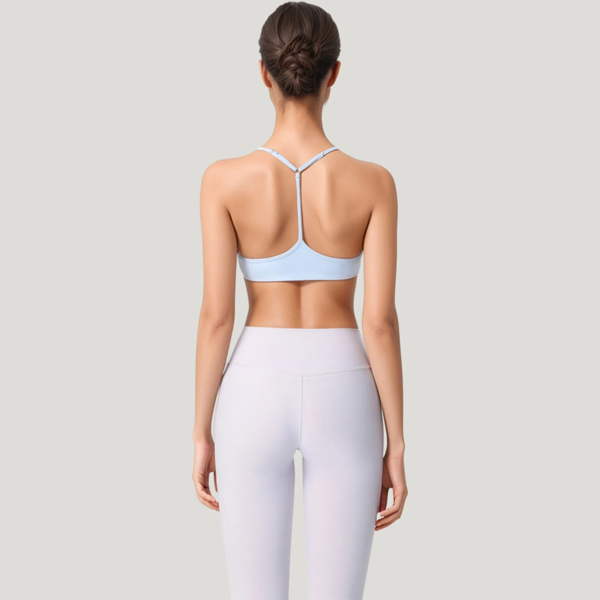 Anna-Kaci Active Women's Scoop Neck Sports Bra with Thin Adjustable Straps and Smooth Seamless Design sold by Anna-Kaci product image thumbnail 5