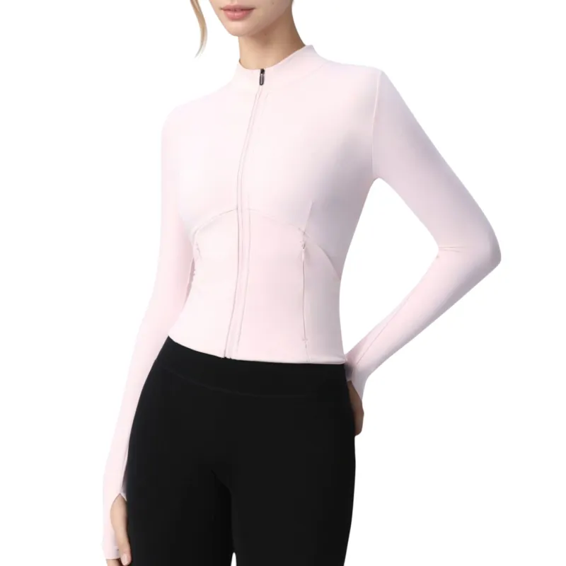 Anna-Kaci Active Women's Long Sleeve Full Zip Athletic Jacket with Thumbholes and Fitted Silhouette sold by Anna-Kaci