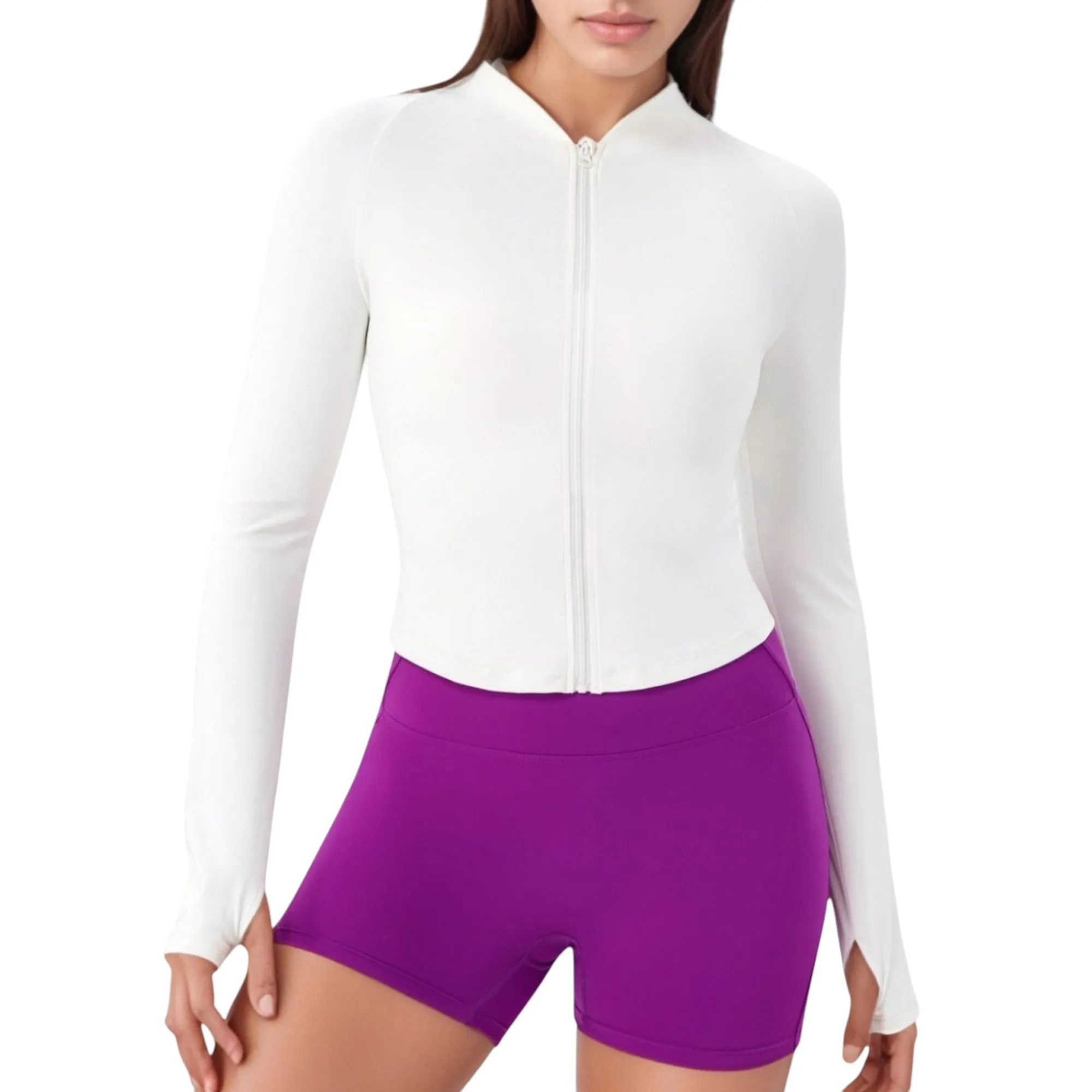 Anna-Kaci Active Women's Long Sleeve Zip Front Activewear Jacket with Streamlined Fit and Lightweight Performance Fabric sold by Anna-Kaci