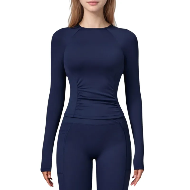 Anna-Kaci Active Women's Long Sleeve Crew Neck Activewear Top with Streamlined Fit and Lightweight Stretch Performance Fabric sold by Anna-Kaci