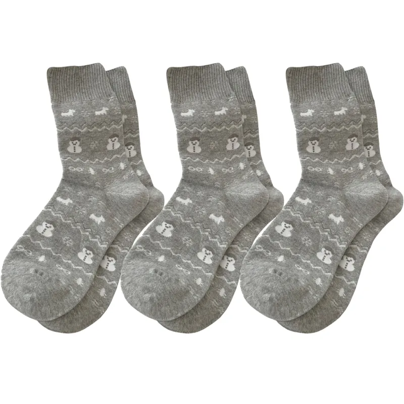 Anna-Kaci Women's Cotton Blend Socks 3-Pair Pack with Cute Animal Print Comfortable and Soft sold by Anna-Kaci