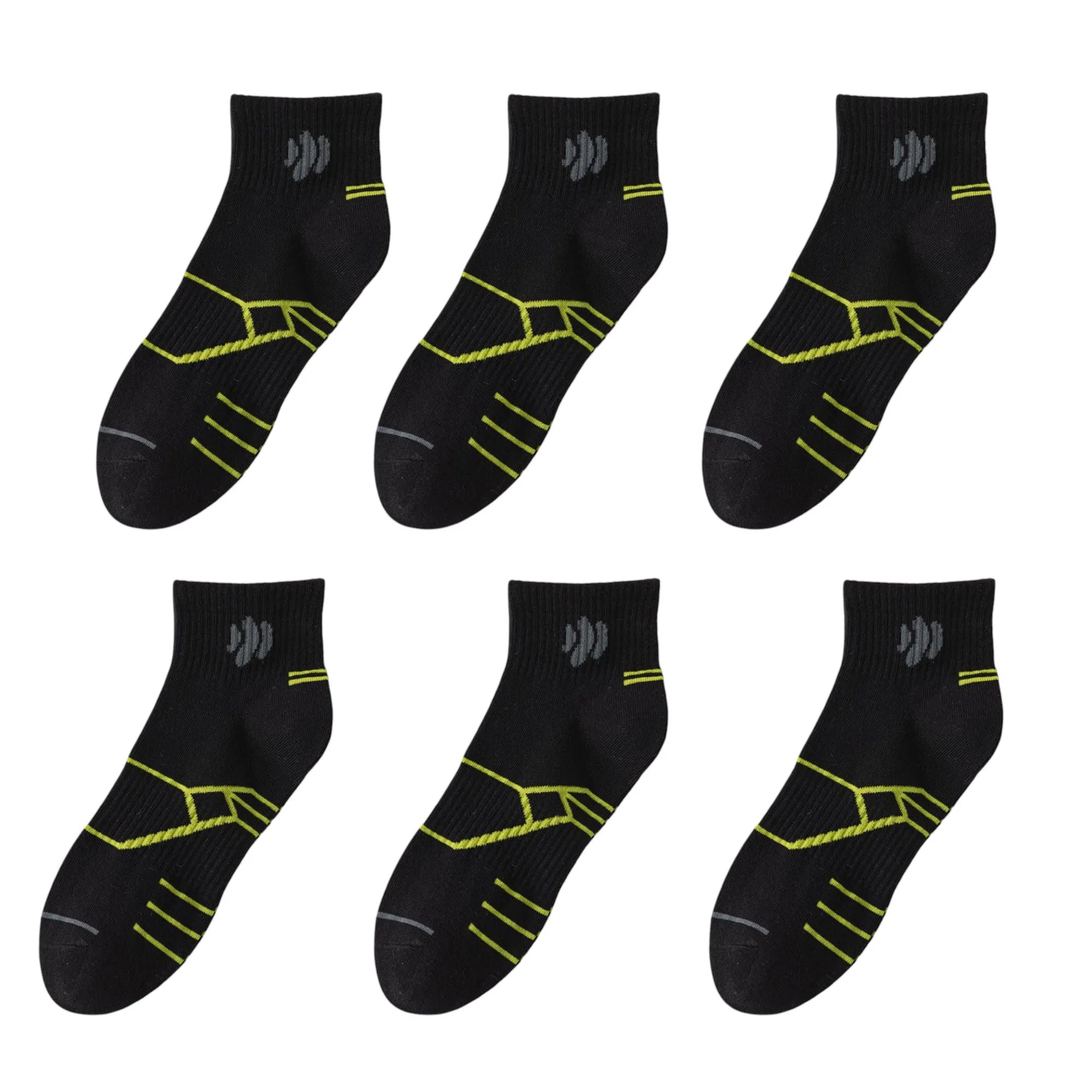 Anna-Kaci Men's Breathable Athletic Ankle Socks 6pk sold by Anna-Kaci product image thumbnail 5