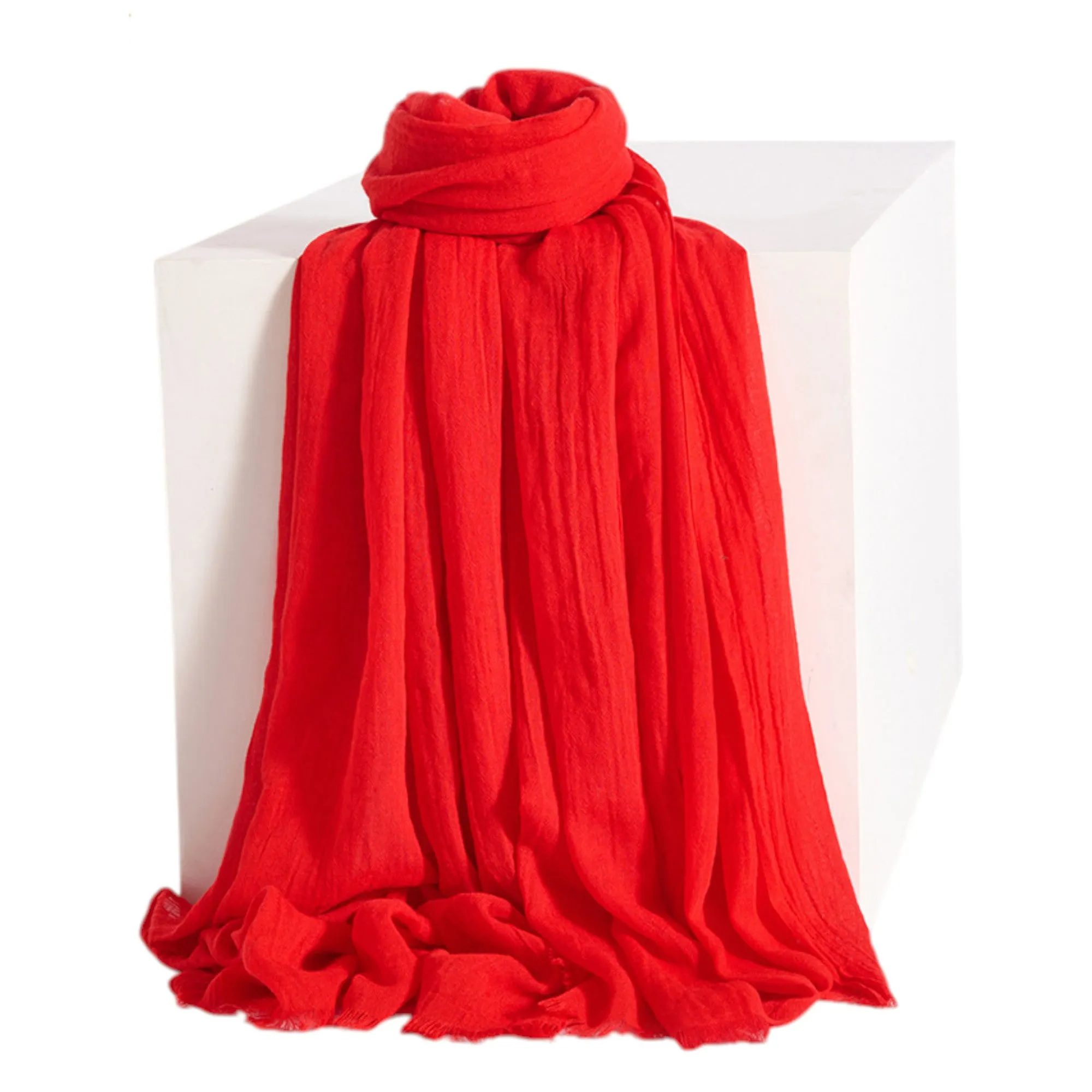 Anna-Kaci Women's Oversized Solid Color Scarf Lightweight Soft Wrap Shawl for Travel Casual Wear and Layering - 74.8IN¡Á39.4IN sold by Anna-Kaci product image thumbnail 2