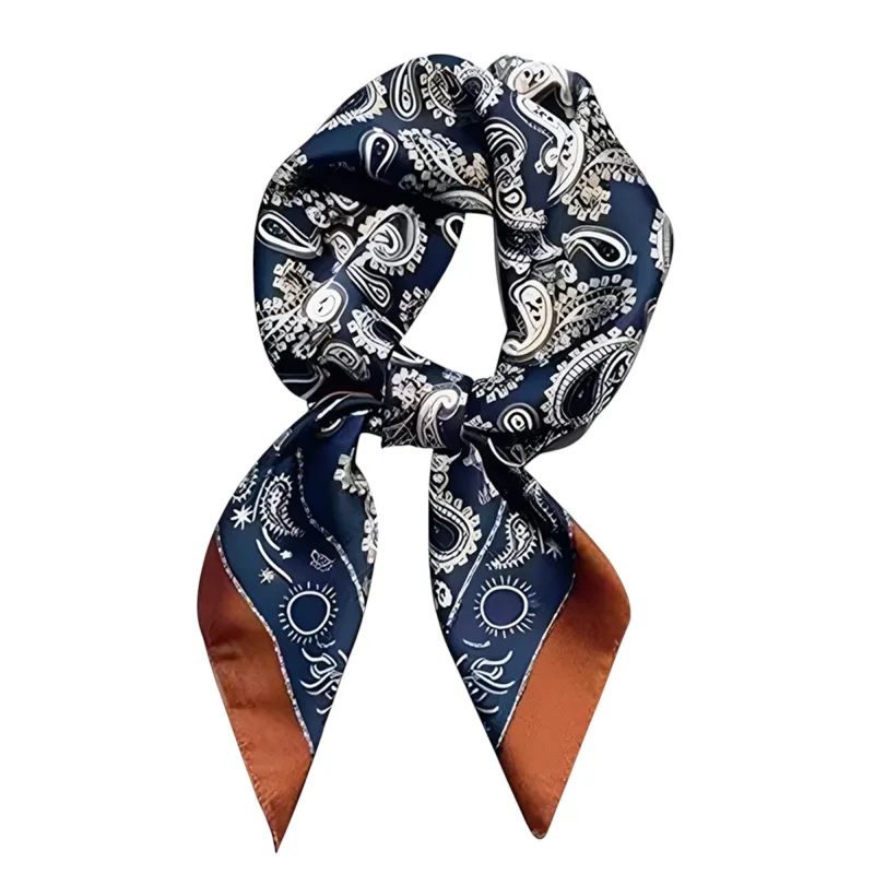 Anna-Kaci Satin Scarf Premium Cashew Print Square Print Neck Head Bag Accessory - 27.5IN¡Á27.5IN sold by Anna-Kaci