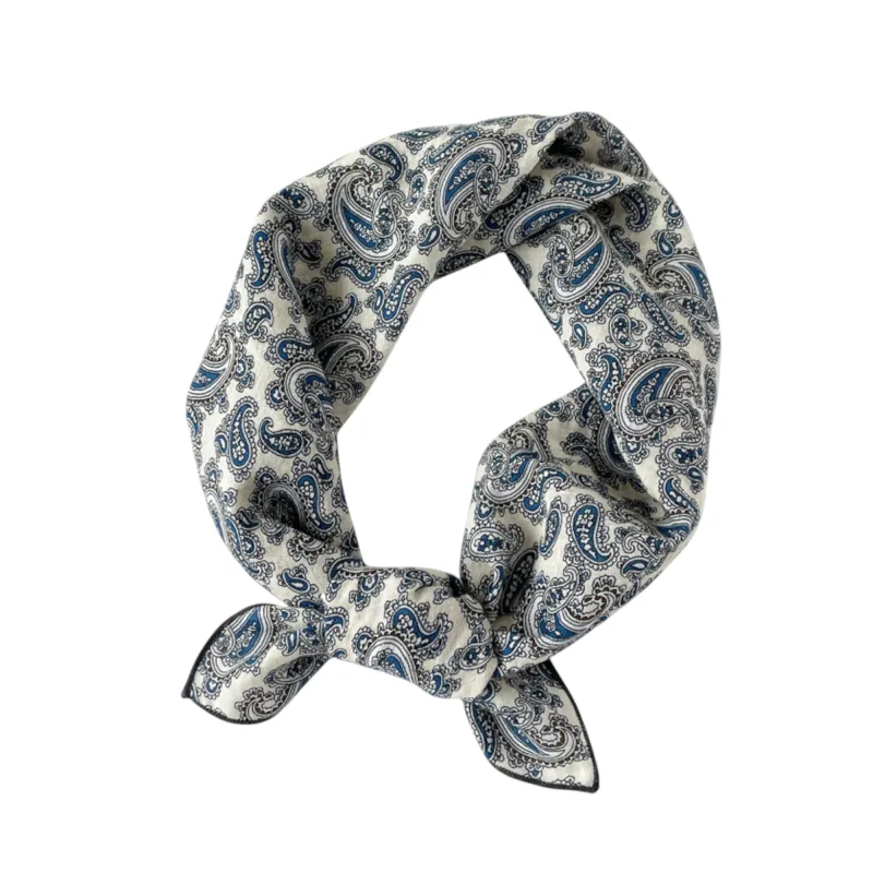 Anna-Kaci Women's Cotton Square Scarf with Floral and Paisley Print for Neck Hair and Handbag Styling - 22.8IN¡Á22.8IN sold by Anna-Kaci