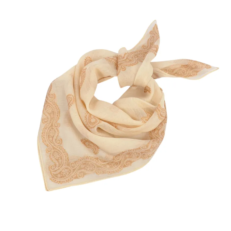 Anna-Kaci Vintage Jacquard Square Scarf Elegant Retro Floral Pattern Headscarf Shawl Wrap - 35.4IN¡Á35.4IN sold by Anna-Kaci