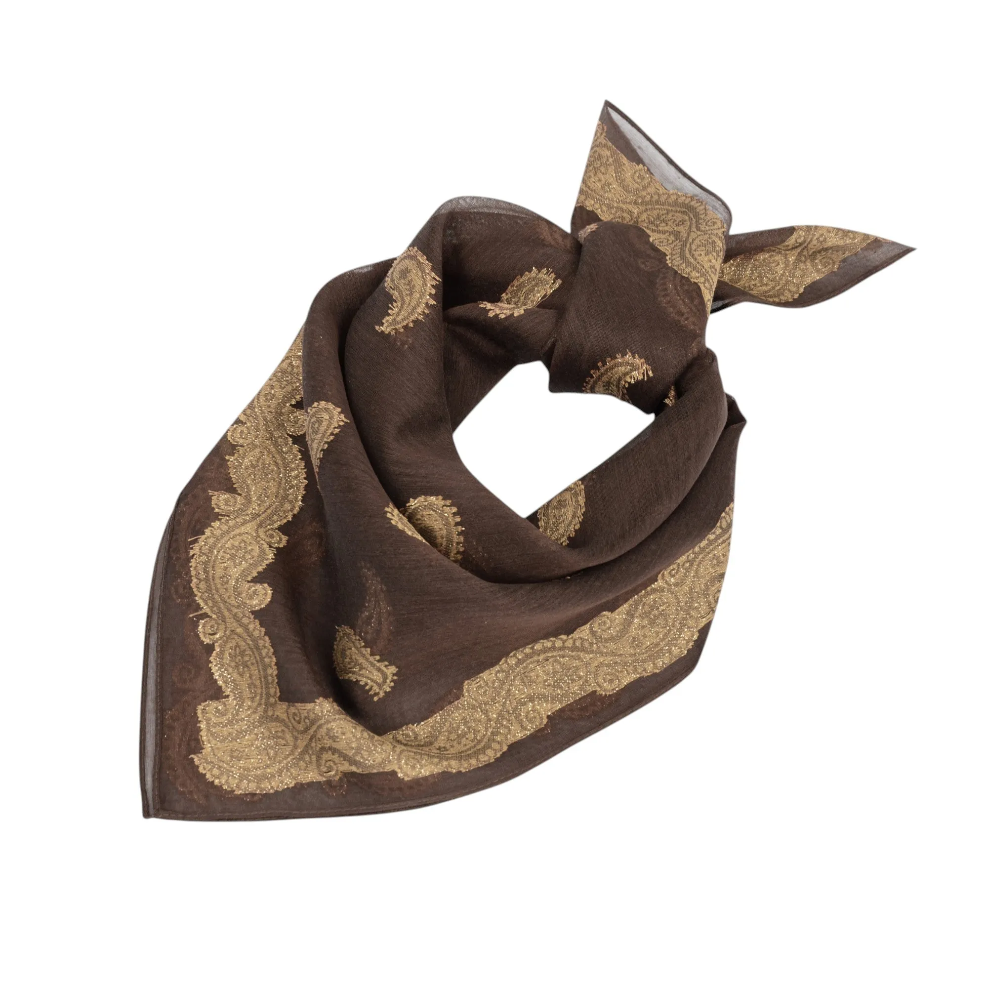 Anna-Kaci Vintage Jacquard Square Scarf Elegant Retro Floral Pattern Headscarf Shawl Wrap - 35.4IN¡Á35.4IN sold by Anna-Kaci product image thumbnail 5