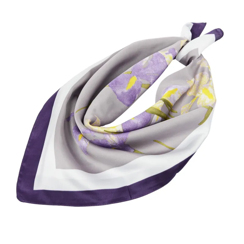 Anna-Kaci Satin Square Scarf with Elegant Floral Print for Neck Hair and Handbag Accessory - 27.5IN¡Á27.5IN sold by Anna-Kaci