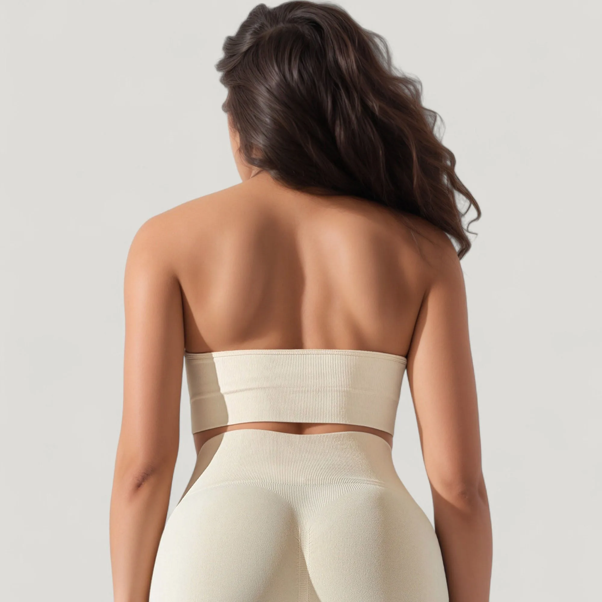 Anna-Kaci Active Women's Seamless Halter Neck Athletic Crop Top with Ribbed Detailing sold by Anna-Kaci product image thumbnail 5