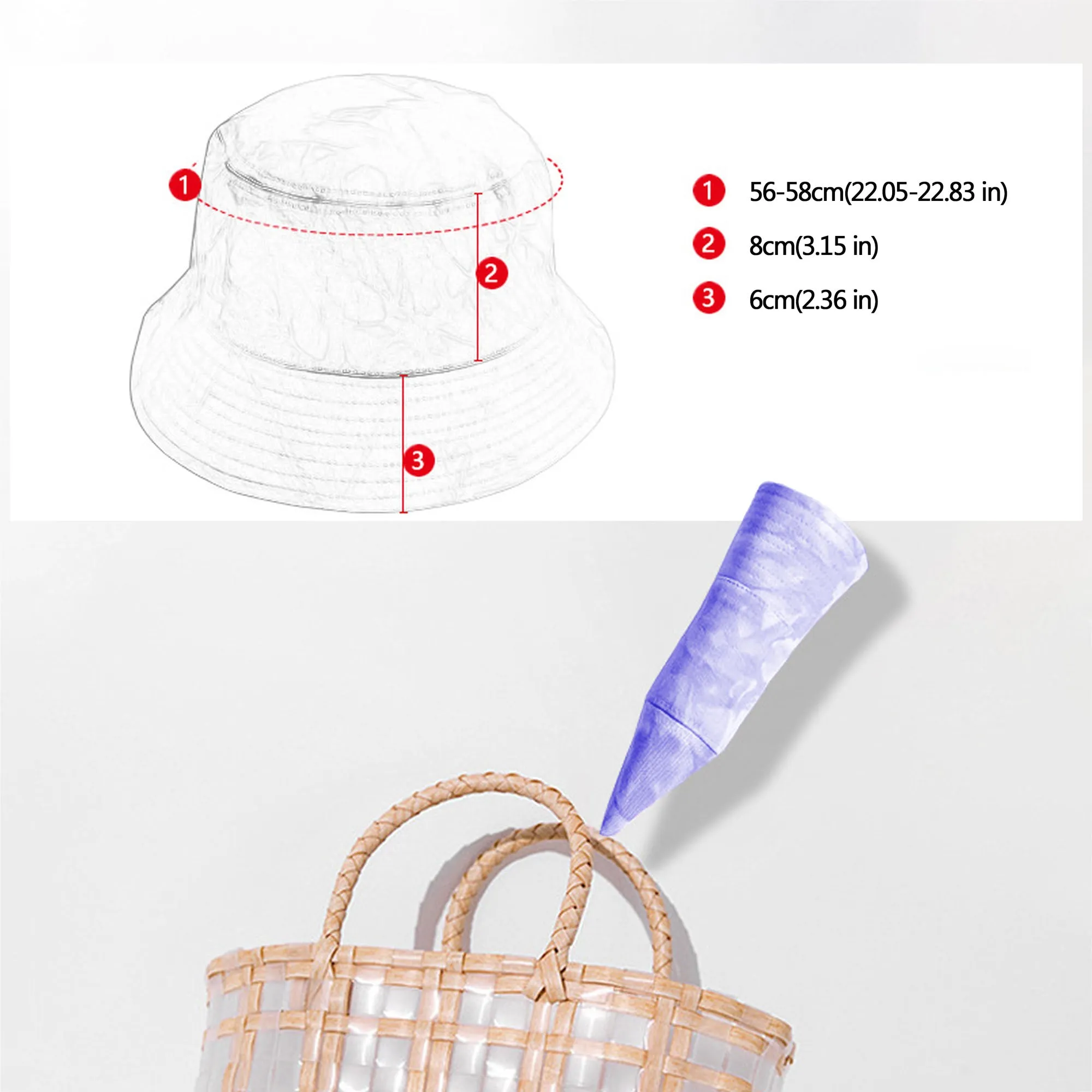 Anna-Kaci Women's Tie - Dye Bucket Hat - Stylish Summer Sun Hat sold by Anna-Kaci product image thumbnail 5