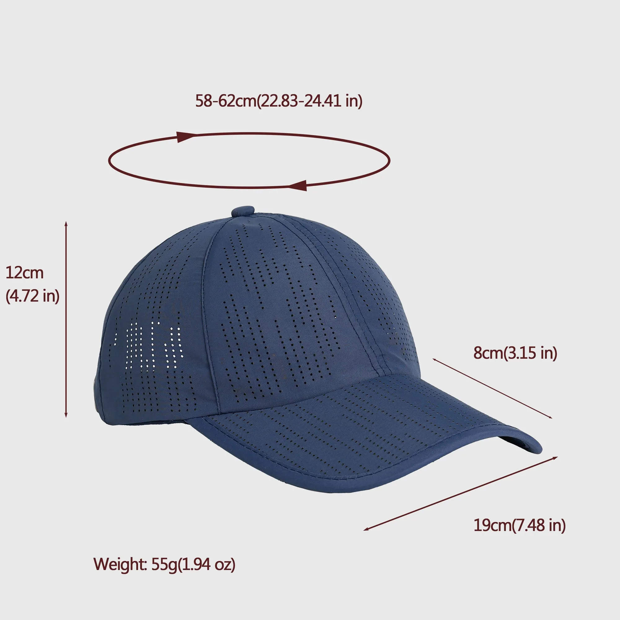 Anna-Kaci Women's Breathable Athletic Baseball Cap sold by Anna-Kaci product image thumbnail 5