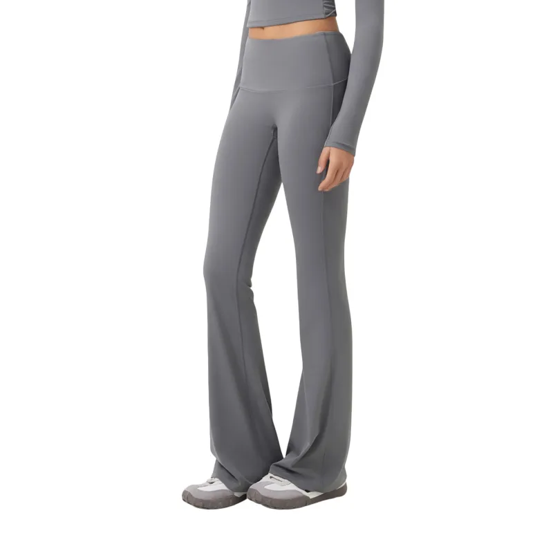 Anna-Kaci Active Women's High Waist Flare Leg Pants with Foldover Waistband and Stretch Performance Fabric sold by Anna-Kaci