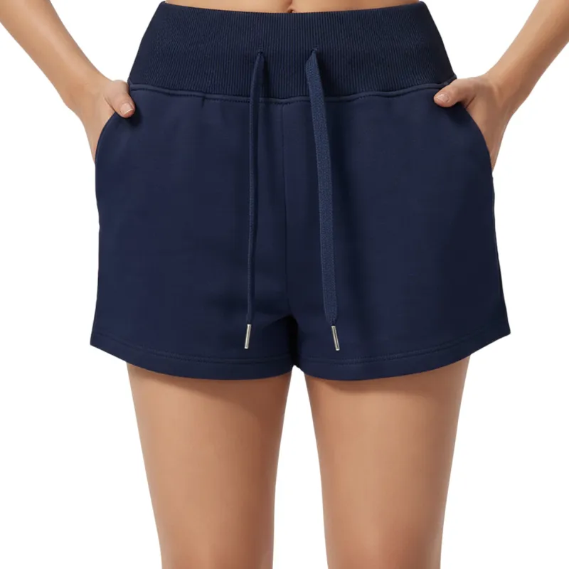 Anna-Kaci Active Women's High Waist Drawstring Athletic Shorts with Soft Stretch Fabric and Side Pockets sold by Anna-Kaci