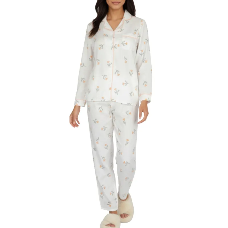 Anna-Kaci Lounge Women's 2-Piece Set Long Sleeve Sleep Shirt with Floral Pattern and Coordinating Lounge Pants sold by Anna-Kaci